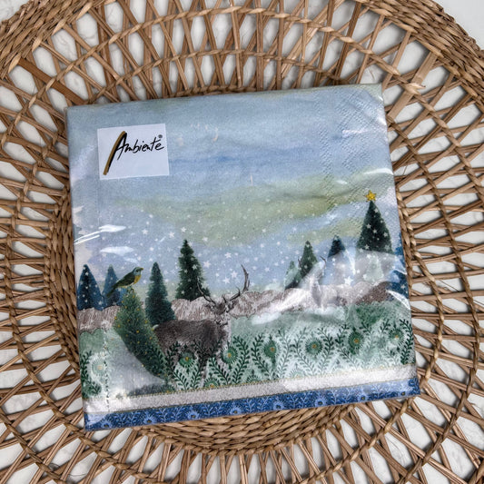 Ambiente Servietten Deer Winterscene 20 Stück