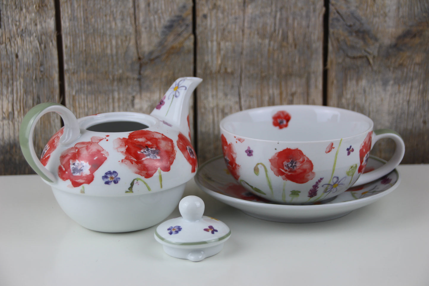 The Leonardo Collection Poppy Field Tea for one