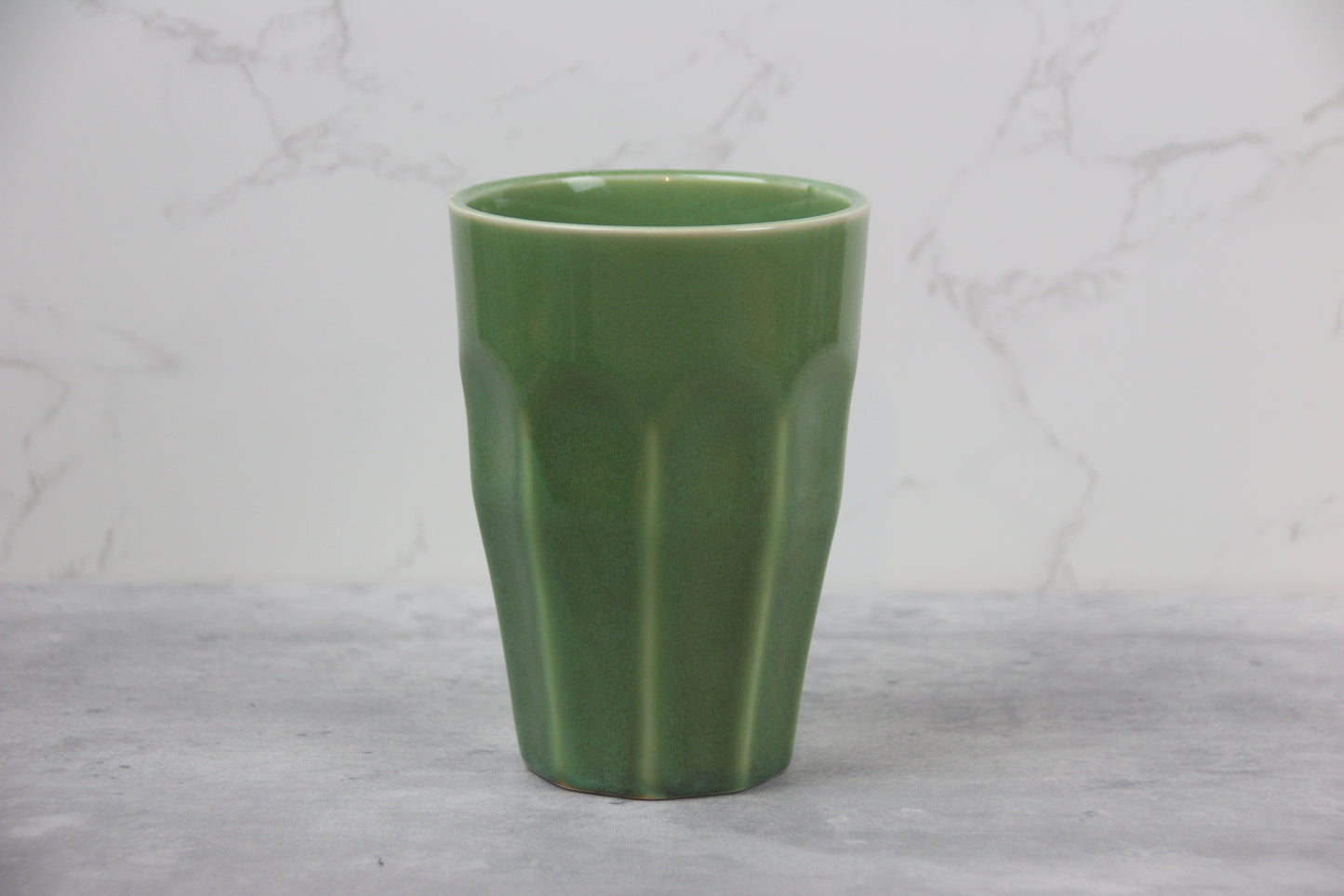 Retro Latte Cups aus Keramik - 4er Set Becher - 330 ml