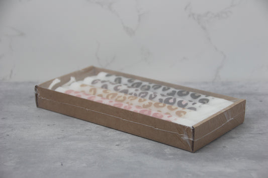 Rustik Lys 4er Set Kerzen - Leopard by Kimmi