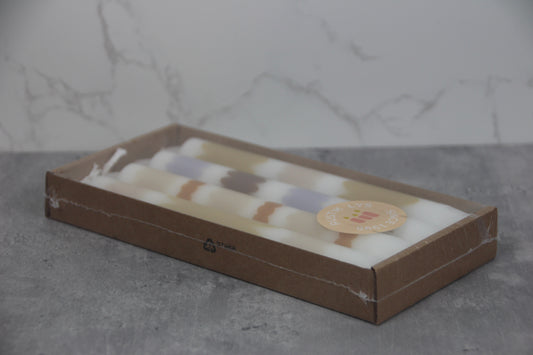 Rustik Lys 4er Set Kerzen - Flower Power by Kimmi