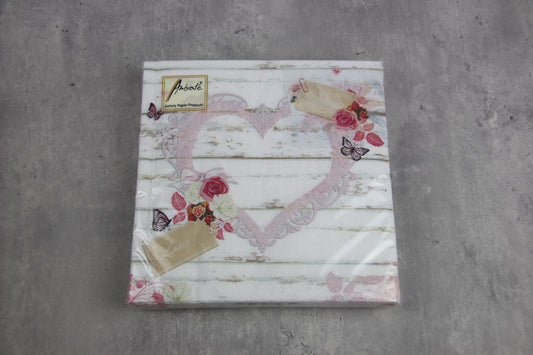 Ambiente Servietten Love Tags 20 Stück